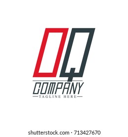 Initial Letter OQ Design Logo Template