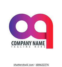Initial Letter OQ Linked Circle Design Logo