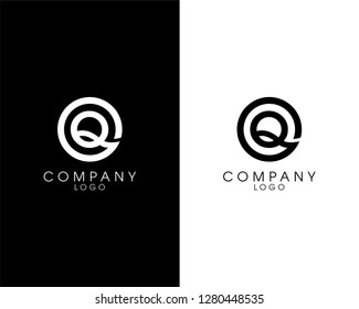 initial letter oq, qo logotype company name design. vector logo for business and company identity