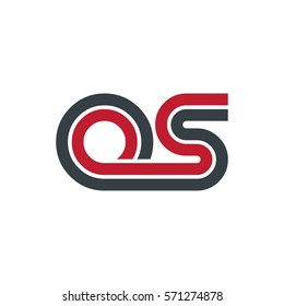 Initial Letter OS CS Linked Design Logo