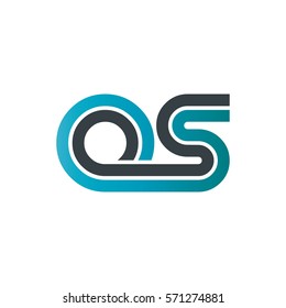 Initial Letter OS CS Linked Design Logo