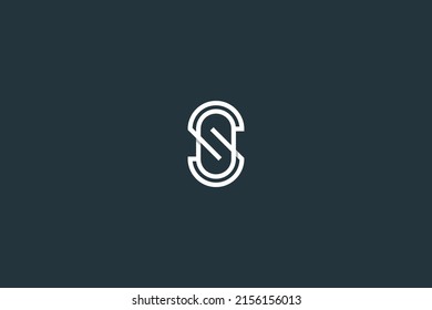 Initial Letter OS or SO Logo Design Vector Template