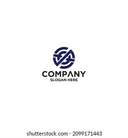 Initial Letter SO or OS Logo Template Design