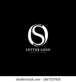 Initial Letter OS or SO logotype company name monogram design for Company and Business logo.