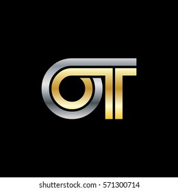Initial Letter OT Linked Design Logo