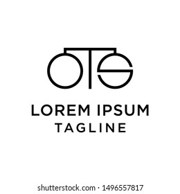 Initial Letter OTS  Logo Design Template