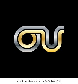 Initial Letter OU Linked Design Logo