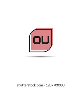 Initial Letter OU Logo Template Design