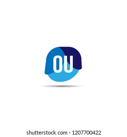 Initial Letter OU Logo Template Design