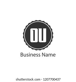 Initial Letter OU Logo Template Design