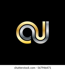 Initial Letter OU OJ CU CJ Linked Design Logo