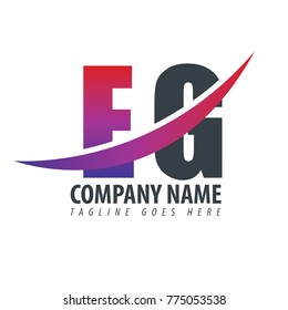 Initial Letter EG Overlapping Logo