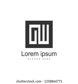 Initial Letter OW Logo Template Vector Design