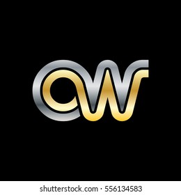 Initial Letter OW ON CN AW Linked Design Logo