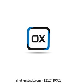 Initial Letter OX Logo Template Design