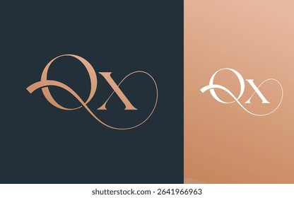 Initial letter OX XO logo design vector illustration for couple, wedding, and business