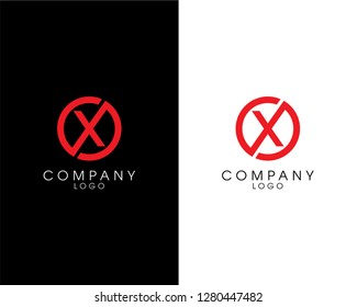 initial letter ox, xo logotype company name design. vector logo for business and company identity