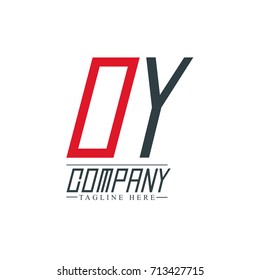 Initial Letter OY Design Logo Template