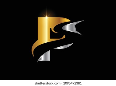 Initial Letter P with backspace S or pathway Logo design vector template, Graphic Alphabet Symbol for Corporate Business Identity