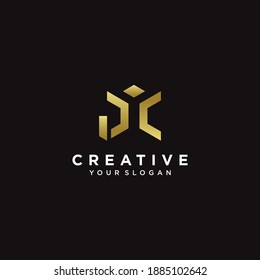 Initial Letter P And C Logo Design With Modern Concept. Icons For Business Premium Vector. Part 1