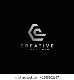 initial letter p and c logo design with modern concept. icons for business Premium Vector. part 8