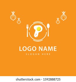 Initial letter P Cafe or restaurant logo