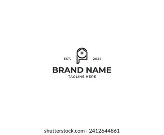 símbolo del icono del logotipo del logotipo del logotipo de la letra P inicial Elemento de diseño. Inicio con Logotipo P. Plantilla de ilustración de vector