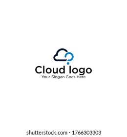 Initial Letter P Inside Cloud Logo Stock Vector (Royalty Free ...