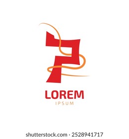 Letra inicial P con logotipo mínimo de trazo entrelazado