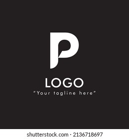 Initial Letter P linked Logo. Usable for Business and Branding Logos. Flat Vector Logo Design Template Element