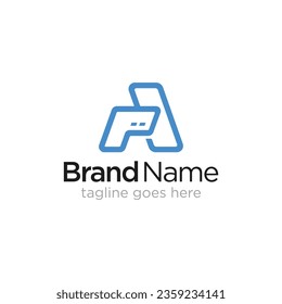 Initial letter A and P logo concept, finance, card, payment, vector logo concept