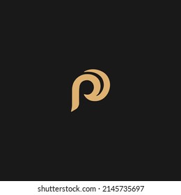 Initial Letter P Logo Creative Modern Stock Vector (Royalty Free ...