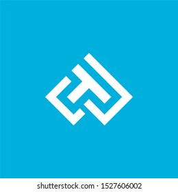 initial letter p logo design
