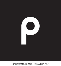  Initial letter p logo design Free Vector