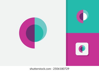 initial letter p logo design vector template