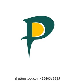 Initial Letter P Logo Design. P Logo Design. Letter P symbol.
Letter P. Initial Letter.