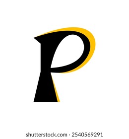 Initial Letter P Logo Design. P Logo Design. Letter P symbol.
Letter P. Initial Letter.