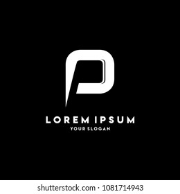 Initial Letter P Logo Template Vector