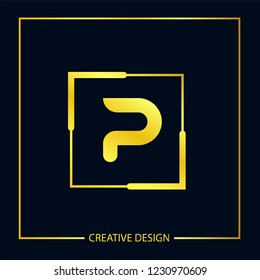 Initial Letter P Logo Template Vector Design