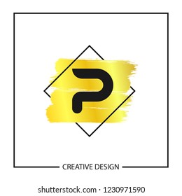 Initial Letter P Logo Template Vector Design