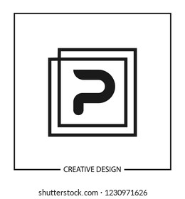 Initial Letter P Logo Template Vector Design
