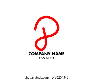 Initial Letter P Logo Template Design
