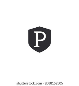 Diseño de la plantilla de logotipo de letra P inicial