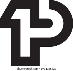 Initial Letter P1 Logo Design Stock Vector (Royalty Free) 1914026422 ...