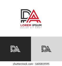 Initial Letter PA linked uppercase overlap modern logo design template. Suitable for business, consulting group company