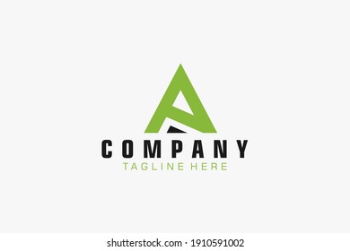 Logo de la carta inicial PA.  Línea Hexagonal Geométrica aislada. Usable para logotipos de empresas, edificios y tecnología. Elemento de plantilla de diseño de logotipo de vectores planos.