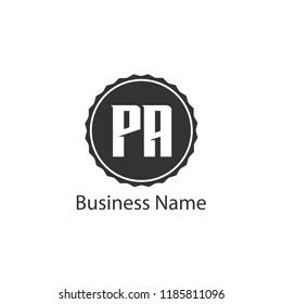 Initial Letter PA Logo Template Design