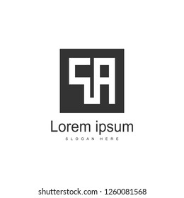 Initial Letter PA Logo Template Vector Design