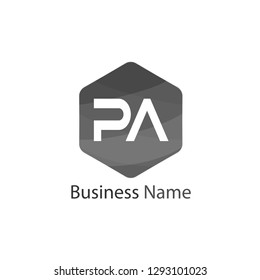 Initial Letter Pa Logo Template Design
