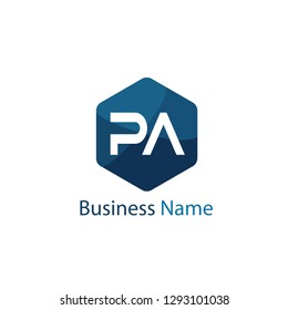 Initial Letter Pa Logo Template Design